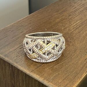 Judith Ripka Twisted Women's Ring, 6.5